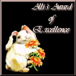 Alli's Award of Excellence
